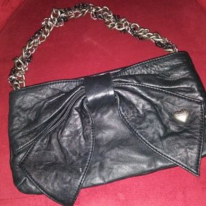 Juicy Couture Black leather baguette